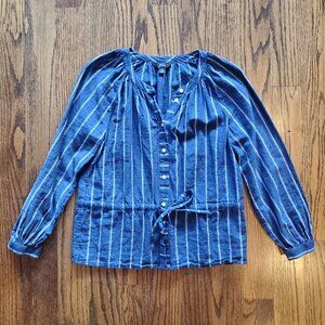 JCrew Linen Blend Blouse (Women's 0)